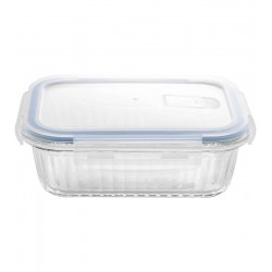 Pote 1,04L Hermetico De Vidro Com Tampa Plastica Lines